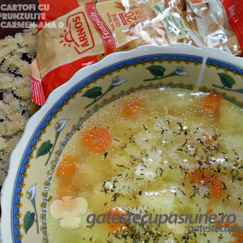 Supa de cartofi cu frunzulite